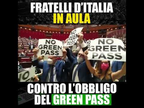 Meloni: Fratelli d’Italia in Aula contro l’obbligo del Green Pass Meloni: Fratelli d’Italia in Aula contro l’obbligo del Green Pass