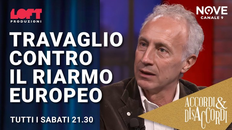 Travaglio contro il riarmo europeo Travaglio contro il riarmo europeo