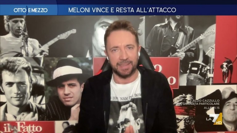 Meloni all’attacco, Scanzi: “Questa comunicazione è redditizia” Meloni all’attacco, Scanzi: “Questa comunicazione è redditizia”