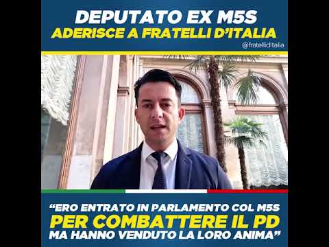 Davide Galantino, ex Deputato del M5s, aderisce a Fratelli d’Italia: M5s ha venduto l’anima! Davide Galantino, ex Deputato del M5s, aderisce a Fratelli d’Italia: M5s ha venduto l’anima!