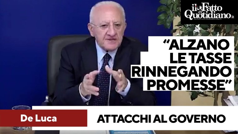 Accise sul diesel, De Luca attacca: “Di fatto alzano le tasse rinnegando una vecchia promessa” Accise sul diesel, De Luca attacca: “Di fatto alzano le tasse rinnegando una vecchia promessa”