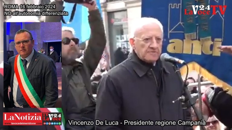 LaNotizia di LaVoce24TV La Campania per lo sblocco dei Fsc e NO all’Autonomia Differenziata LaNotizia di LaVoce24TV La Campania per lo sblocco dei Fsc e NO all’Autonomia Differenziata