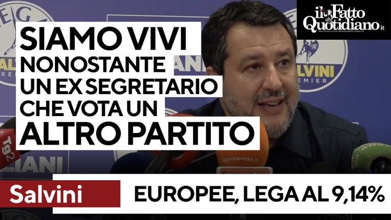 Lega, Salvini: “vivi nonostante un ex segretario che il dice di votare un altro partito” Lega, Salvini: “vivi nonostante un ex segretario che il dice di votare un altro partito”