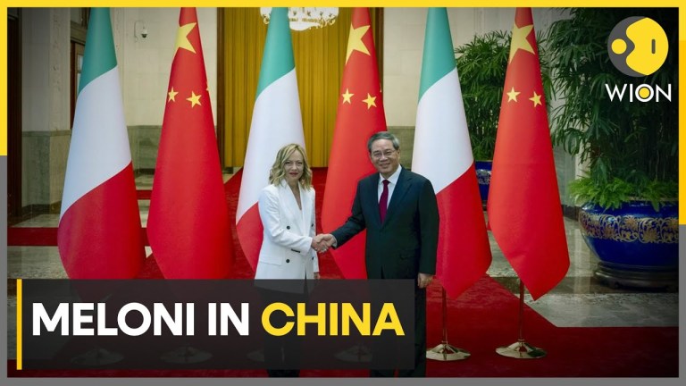 Meloni in China: Italy PM Giorgia Meloni calls need to improve access to Chinese markets | WION Meloni in China: Italy PM Giorgia Meloni calls need to improve access to Chinese markets | WION