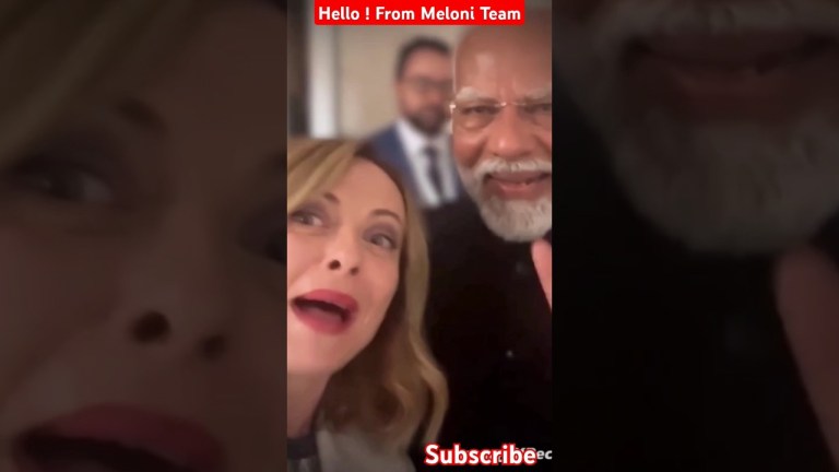 Hello ! from meloni team – meloni ! pm modi ! #shorts Hello ! from meloni team – meloni ! pm modi ! #shorts