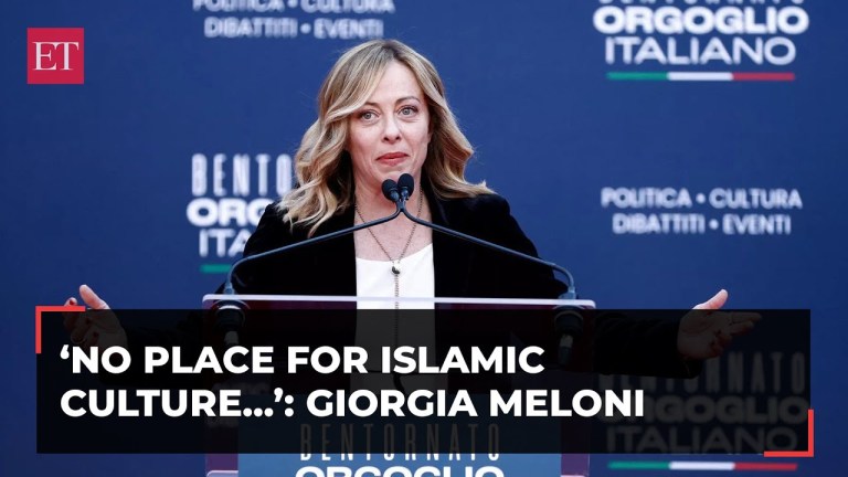 Islamic culture not compatible with European Values: Italian Prime Minister Giorgia Meloni Islamic culture not compatible with European Values: Italian Prime Minister Giorgia Meloni