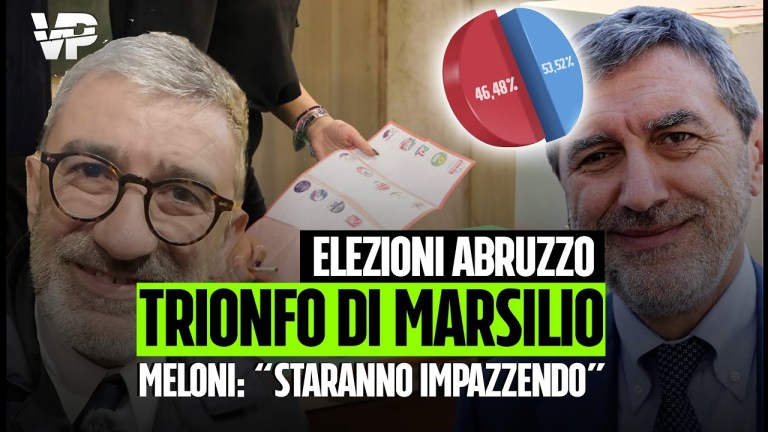 Elezioni Abruzzo, Marco Marsilio stravince. Giorgia Meloni: “Staranno impazzendo”. Elezioni Abruzzo, Marco Marsilio stravince. Giorgia Meloni: “Staranno impazzendo”.