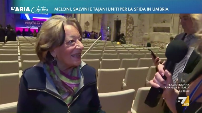 Meloni, Salvini e Tajani uniti per la sfida in Umbria Meloni, Salvini e Tajani uniti per la sfida in Umbria