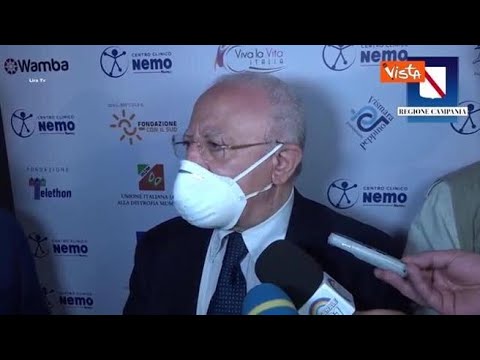 Coronavirus, De Luca: «La Campania è stata la regione che ha retto meglio il Covid» Coronavirus, De Luca: «La Campania è stata la regione che ha retto meglio il Covid»