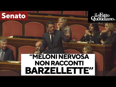 L’attacco di Renzi a Meloni in Senato: “Nervosa, non venga qui a raccontare barzellette” L’attacco di Renzi a Meloni in Senato: “Nervosa, non venga qui a raccontare barzellette”
