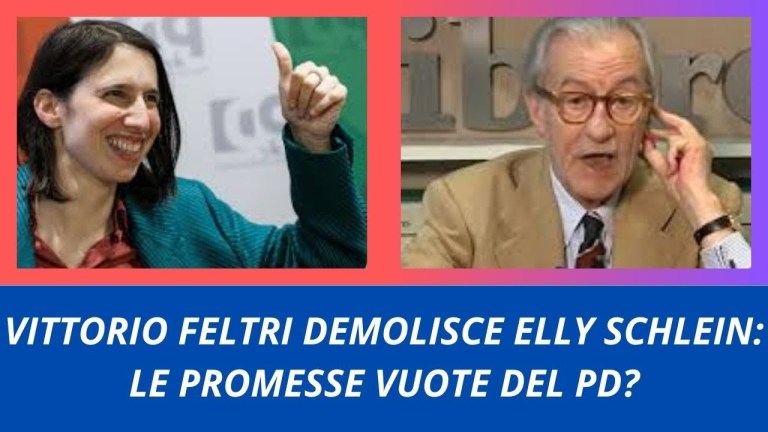 VITTORIO FELTRI DEMOLISCE ELLY SCHLEIN: LE PROMESSE VUOTE DEL PD? VITTORIO FELTRI DEMOLISCE ELLY SCHLEIN: LE PROMESSE VUOTE DEL PD?