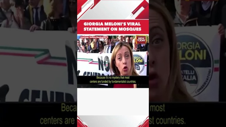 New Italy PM Girorgia Meloni’s Statement On Mosques Goes Viral #shorts #italy New Italy PM Girorgia Meloni’s Statement On Mosques Goes Viral #shorts #italy