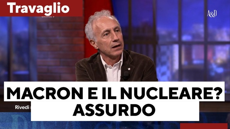 Travaglio: “Macron e il nucleare? Assurdo. È tempo di sedersi a un tavolo con Putin e trattare” Travaglio: “Macron e il nucleare? Assurdo. È tempo di sedersi a un tavolo con Putin e trattare”