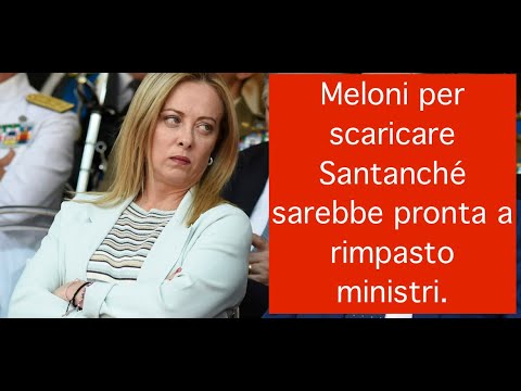 Meloni per scaricare Santanché sarebbe pronta a rimpasto ministri. Meloni per scaricare Santanché sarebbe pronta a rimpasto ministri.