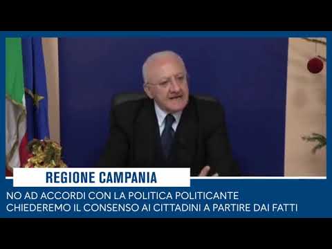De Luca – Così ci presenteremo ai nostri concittadini alle prossime elezioni regionali (13.12.19) De Luca – Così ci presenteremo ai nostri concittadini alle prossime elezioni regionali (13.12.19)