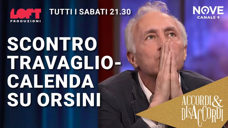 Scontro Travaglio-Calenda su Orsini Scontro Travaglio-Calenda su Orsini