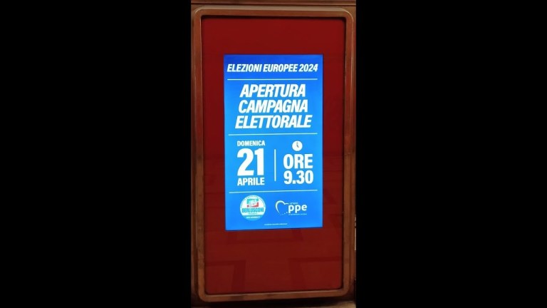 Apertura campagna elettorale Forza Italia elezioni europee 2024 Apertura campagna elettorale Forza Italia elezioni europee 2024