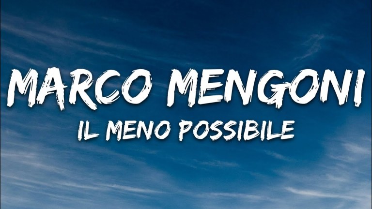 Marco Mengoni – Il Meno Possibile ft. Gazzelle (Testo/Lyrics) Marco Mengoni – Il Meno Possibile ft. Gazzelle (Testo/Lyrics)