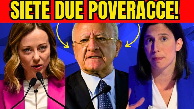 De Luca Dichiara GUERRA A Meloni E Schlein: Ecco Le Due MOSSE Che Cambieranno TUTTO!!! De Luca Dichiara GUERRA A Meloni E Schlein: Ecco Le Due MOSSE Che Cambieranno TUTTO!!!