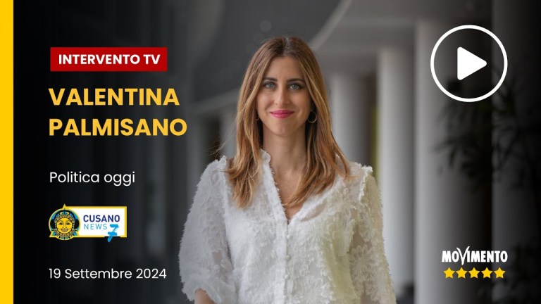 Valentina Palmisano ospite a “Politica oggi”, Cusano News 7 Valentina Palmisano ospite a “Politica oggi”, Cusano News 7