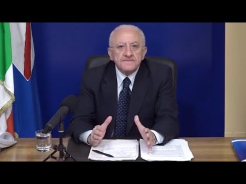 Campania, De Luca: “Forte ripresa contagi causata da scuola e movida” (05.02.21) Campania, De Luca: “Forte ripresa contagi causata da scuola e movida” (05.02.21)
