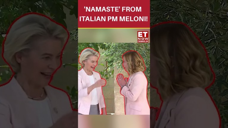 ‘Namaste’ From Italian PM Meloni! Indian Culture Makes It To G7 Summit | #etnow #giorgiameloni ‘Namaste’ From Italian PM Meloni! Indian Culture Makes It To G7 Summit | #etnow #giorgiameloni