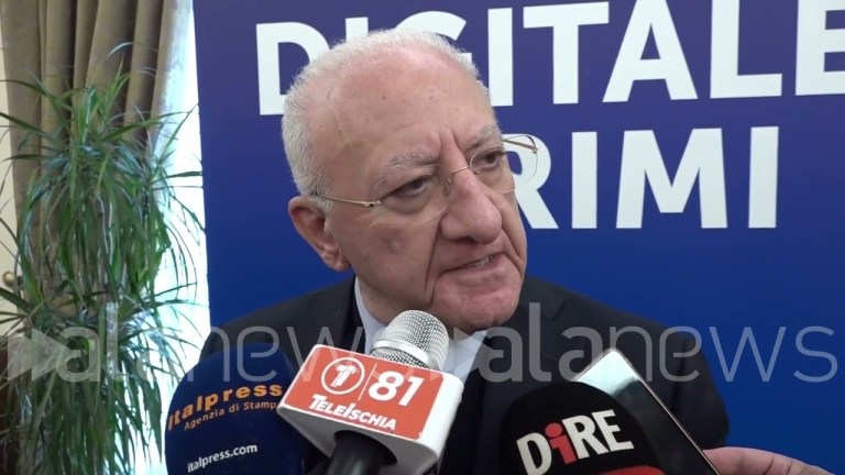 De Luca: “L’opera di Pesce? Sono concentrato su altro” De Luca: “L’opera di Pesce? Sono concentrato su altro”