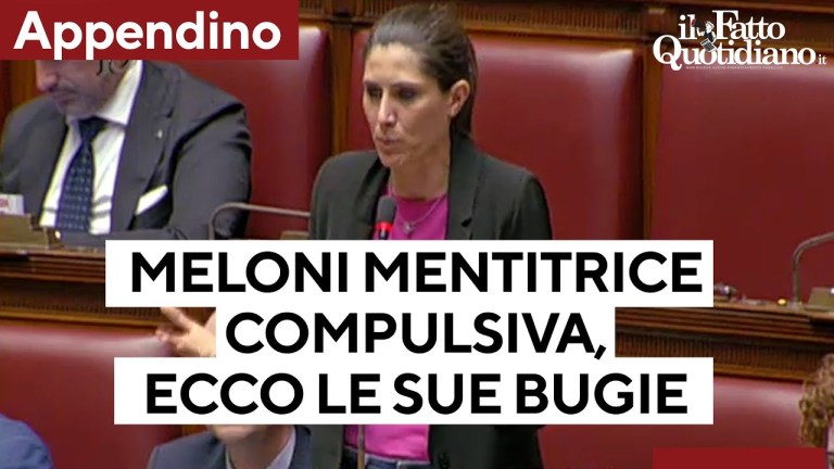 “Meloni mentitrice compulsiva”, l’attacco di Chiara Appendino, che elenca le bugie della premier “Meloni mentitrice compulsiva”, l’attacco di Chiara Appendino, che elenca le bugie della premier