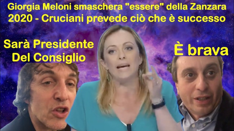 Giorgia Meloni smaschera “essere” della Zanzara. Cruciani a cena prevede ciò che è successo Giorgia Meloni smaschera “essere” della Zanzara. Cruciani a cena prevede ciò che è successo