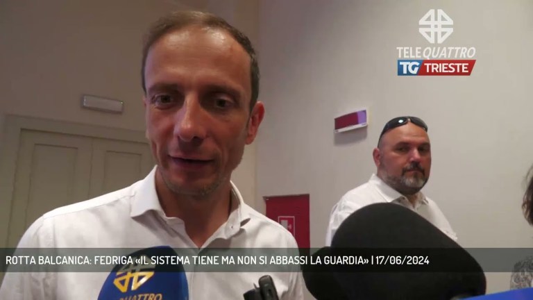 ROTTA BALCANICA: FEDRIGA «IL SISTEMA TIENE MA NON SI ABBASSI LA GUARDIA» | 17/06/2024 ROTTA BALCANICA: FEDRIGA «IL SISTEMA TIENE MA NON SI ABBASSI LA GUARDIA» | 17/06/2024