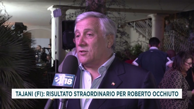 TAJANI FI: RISULTATO STRAORDINARIO PER ROBERTO OCCHIUTO TAJANI FI: RISULTATO STRAORDINARIO PER ROBERTO OCCHIUTO