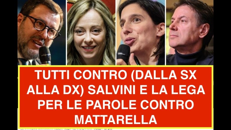 TUTTI CONTRO (DALLA SX ALLA DX) SALVINI E LA LEGA PER LE PAROLE CONTRO MATTARELLA TUTTI CONTRO (DALLA SX ALLA DX) SALVINI E LA LEGA PER LE PAROLE CONTRO MATTARELLA