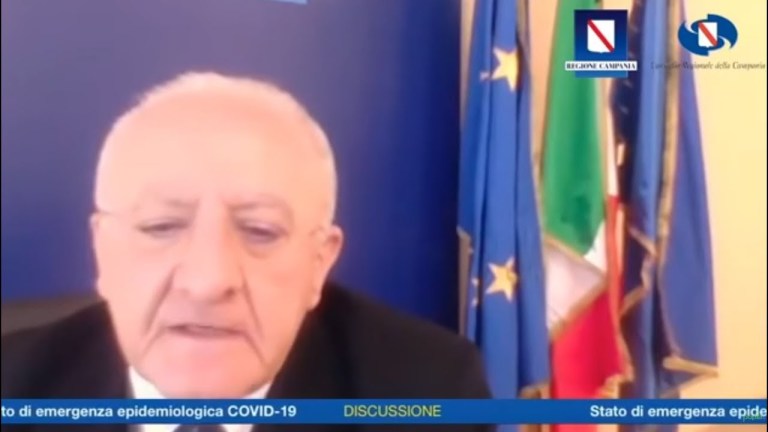 Campania – De Luca: “Discuto con uomini, non con politicanti” (30.04.20) Campania – De Luca: “Discuto con uomini, non con politicanti” (30.04.20)