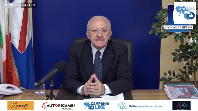 Diretta del Governatore della Campania, Vincenzo De Luca Diretta del Governatore della Campania, Vincenzo De Luca