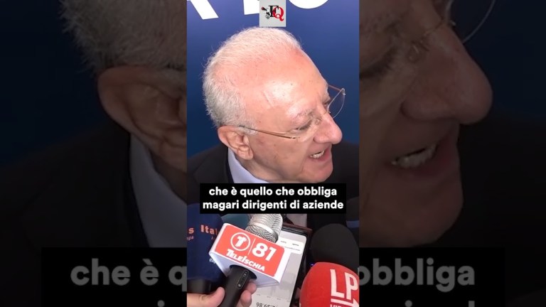 DE LUCA: “POLEMICA SU DON PATRICIELLO? STRUMENTALIZZAZIONE DELLA MELONI” #news #shorts DE LUCA: “POLEMICA SU DON PATRICIELLO? STRUMENTALIZZAZIONE DELLA MELONI” #news #shorts