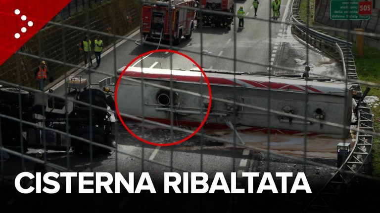 Napoli, cisterna si ribalta. Residenti denunciano mancanza di vie di fuga Napoli, cisterna si ribalta. Residenti denunciano mancanza di vie di fuga