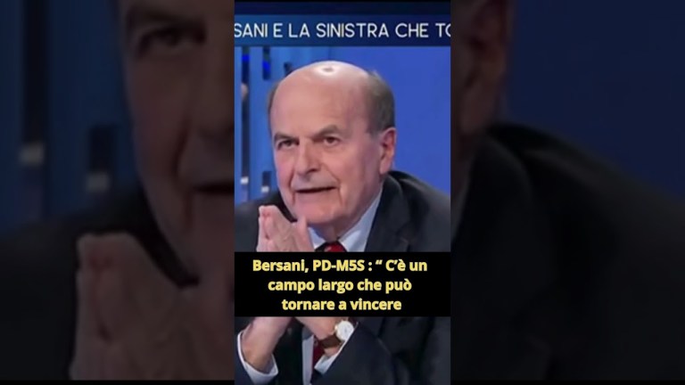 Bersani, PD -M5S : ” Esiste un CAMPO LARGO a SINISTRA che può tornare a vincere” Bersani, PD -M5S : ” Esiste un CAMPO LARGO a SINISTRA che può tornare a vincere”