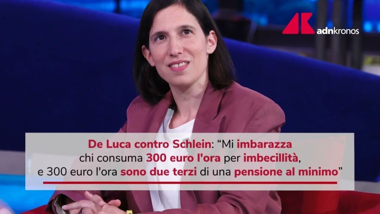 Pd, De Luca contro Schlein: “Imbarazza chi consuma 300 euro l’ora per imbecillità” Pd, De Luca contro Schlein: “Imbarazza chi consuma 300 euro l’ora per imbecillità”
