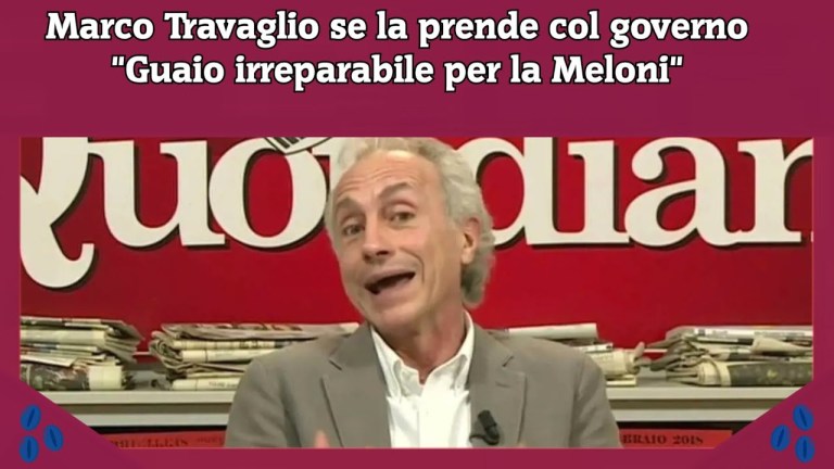 Marco Travaglio se la prende col governo “Guaio irreparabile per la Meloni” Marco Travaglio se la prende col governo “Guaio irreparabile per la Meloni”