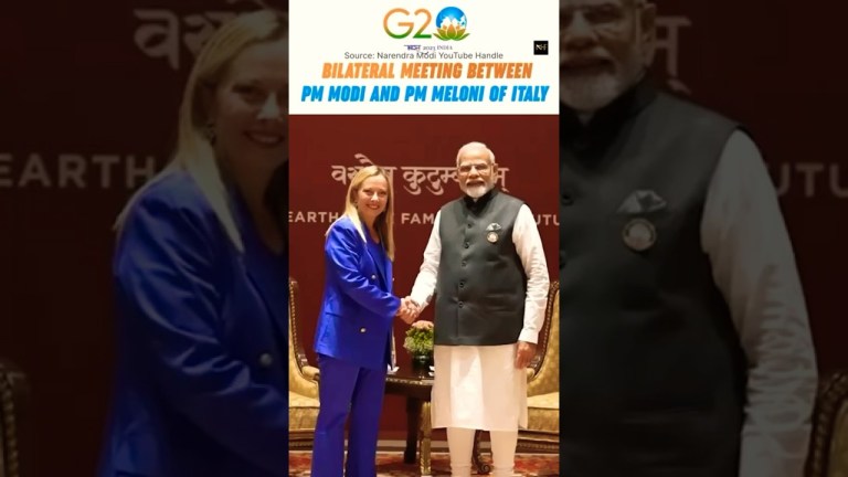 PM Modi, Italian PM Giorgia Meloni holds bilateral talks PM Modi, Italian PM Giorgia Meloni holds bilateral talks