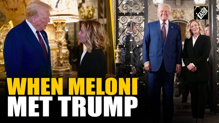 Italian PM Meloni meets President-elect Trump at his Florida resort Italian PM Meloni meets President-elect Trump at his Florida resort