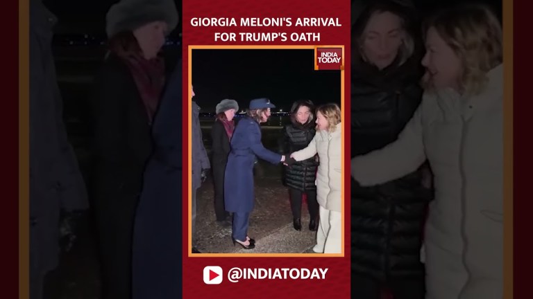Italian Prime Minister Giorgia Meloni Arrives For US President Trump’s Inauguration #shorts #trump Italian Prime Minister Giorgia Meloni Arrives For US President Trump’s Inauguration #shorts #trump
