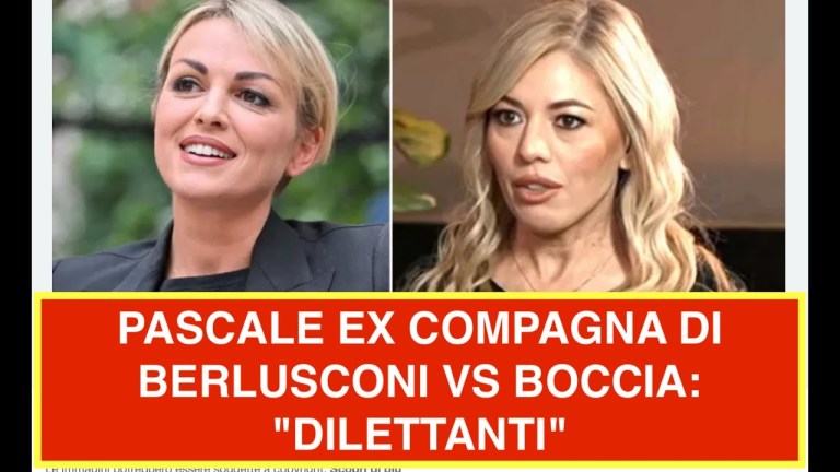 PASCALE EX COMPAGNA DI BERLUSCONI VS BOCCIA: “DILETTANTI” PASCALE EX COMPAGNA DI BERLUSCONI VS BOCCIA: “DILETTANTI”