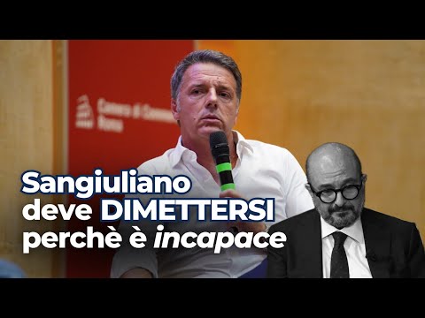SANGIULIANO deve DIMETTERSI perchè è incapace SANGIULIANO deve DIMETTERSI perchè è incapace