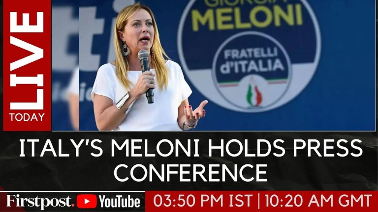 LIVE: Italy’s Prime Minister Giorgia Meloni Delivers Press Conference LIVE: Italy’s Prime Minister Giorgia Meloni Delivers Press Conference