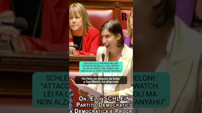SCHLEIN a MELONI: “FORTE coi DEBOLI, debole coi forti” SCHLEIN a MELONI: “FORTE coi DEBOLI, debole coi forti”