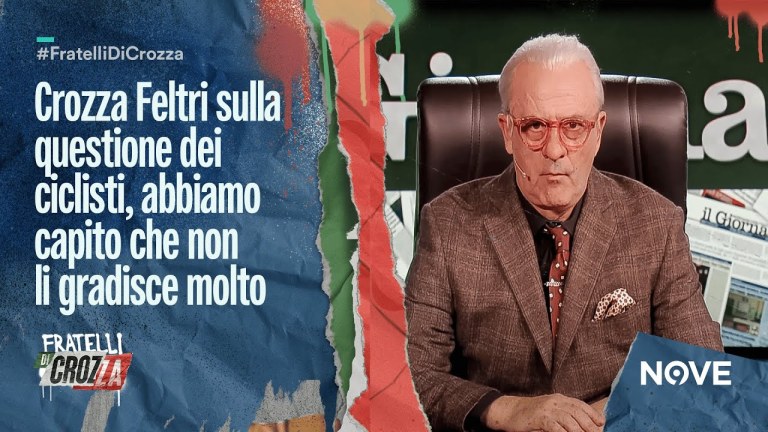 Crozza Feltri sulla questione dei ciclisti, abbiamo capito che non li gradisce molto Crozza Feltri sulla questione dei ciclisti, abbiamo capito che non li gradisce molto