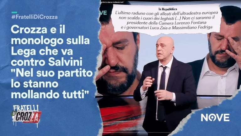 Crozza e il monologo sulla Lega che va contro Salvini “Nel suo partito lo stanno mollando tutti” Crozza e il monologo sulla Lega che va contro Salvini “Nel suo partito lo stanno mollando tutti”