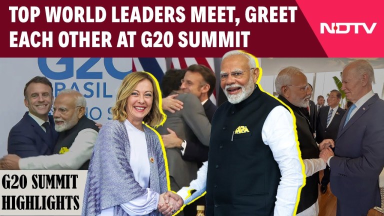 PM Modi News | PM Modi Meets Giorgia Meloni, Joe Biden, Emmanuel Macron, Other Leaders At G20 Summit PM Modi News | PM Modi Meets Giorgia Meloni, Joe Biden, Emmanuel Macron, Other Leaders At G20 Summit