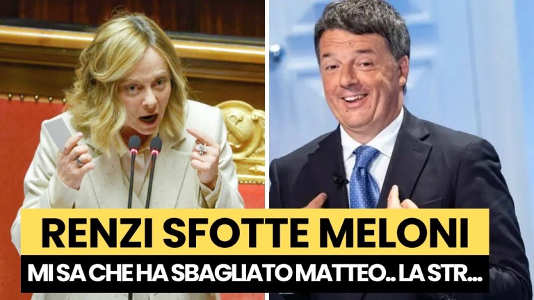 Renzi sfotte Meloni: “Ha sbagliato Matteo, quello che imita il proprio leader è Salvini” Renzi sfotte Meloni: “Ha sbagliato Matteo, quello che imita il proprio leader è Salvini”